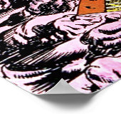 Planet Comics Laser Aanval Sci-Fi Oude Strips Poster (Hoek)