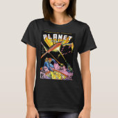 Planet Comics Laser Attack  Comics Black T-shirt (Voorkant)