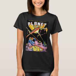 Planet Comics Laser Attack  Comics Black T-shirt