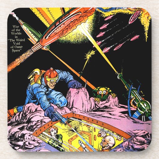 Planet Comics Laser Attack Sci Fi  strips Bier Onderzetter (Voorkant)