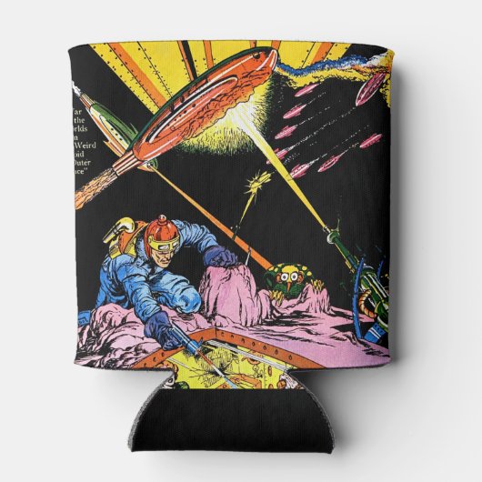 Planet Comics Laser Attack Sci Fi  strips Blikjeskoeler (Achterkant)