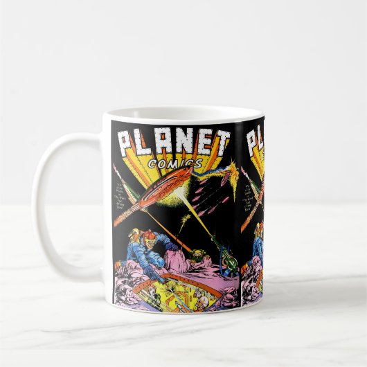 Planet Comics Laser Attack Sci Fi  strips Koffiemok (Links)