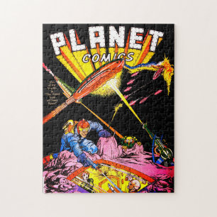 Planet Comics Laser Attack Sci Fi  strips Legpuzzel