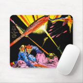 Planet Comics Laser Attack Sci Fi  strips Muismat (Met muis)