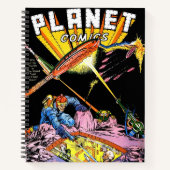 Planet Comics Laser Attack Sci Fi  strips Notitieboek (Voorkant)