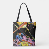 Planet Comics Laser Attack Sci Fi  strips Tote Bag (Achterkant)