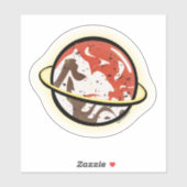 Planet custom cut sticker (Vel)