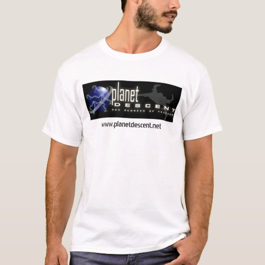 Planet Descent Banner T Light T-shirt (Voorkant)