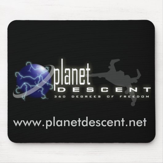 Planet Descent Mousepad Muismat (Voorkant)