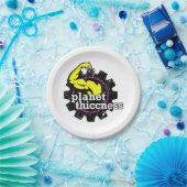 Planet Dikte Gym Dikte Grappige Grap Workout Papieren Bordje (Feest)