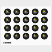 Planet Dikte Gym Dikte Grappige Grap Workout Ronde Sticker (Vel)