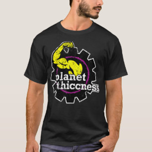 Planet Dikte Gym Dikte Grappige Grap Workout T-shirt