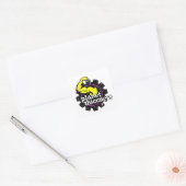 Planet Dikte Gym Dikte Grappige Grap Workout Vierkante Sticker (Envelop)