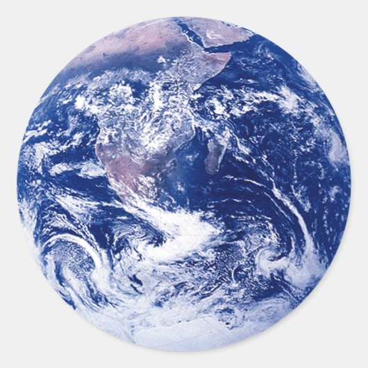 Planet Earth Amazing Space Afbeelding Ronde Sticker (Voorkant)