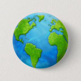 Planet Earth Badge Ronde Button 5,7 Cm