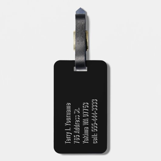 Planet Earth Bagagelabel (Achterkant verticaal)