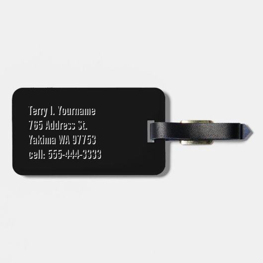 Planet Earth Bagagelabel (Achterkant horizontaal)