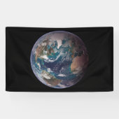 Planet Earth Blue Marble (Western Hemisphere) Spandoek (Horizontaal)