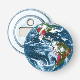 Planet Earth Bottle Open Button Flesopener