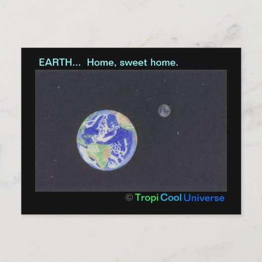 Planet EARTH briefkaart (Voorkant)