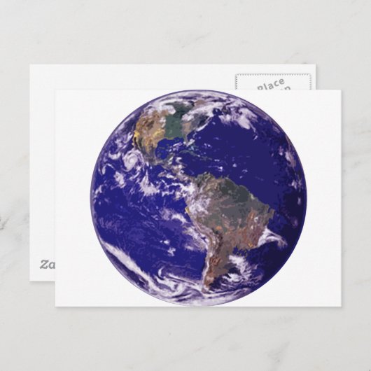 Planet Earth Briefkaart (Voorkant / Achterkant)