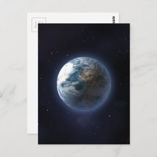 Planet Earth Briefkaart (Voorkant / Achterkant)