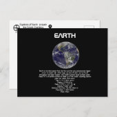 Planet Earth Briefkaart (Voorkant / Achterkant)