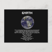 Planet Earth Briefkaart (Voorkant)