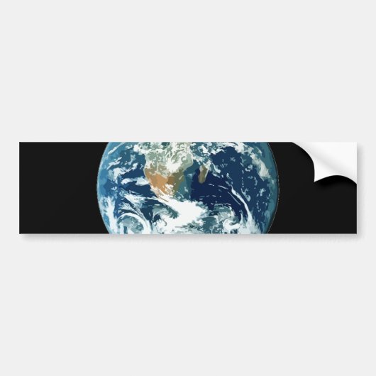 Planet Earth Bumpersticker (Voorkant)