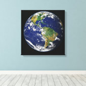 Planet Earth Canvas Afdruk (Insitu (Houten vloer))