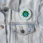 Planet Earth - Conservatie - Earth Day Ronde Button 5,7 Cm (In situ)