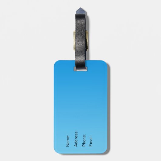 Planet Earth Custom Bagagelabel (Achterkant verticaal)