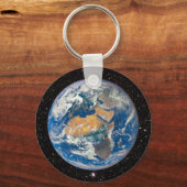 Planet Earth - De blauwe marmer (Europa en Afrika) Sleutelhanger (Voorkant)