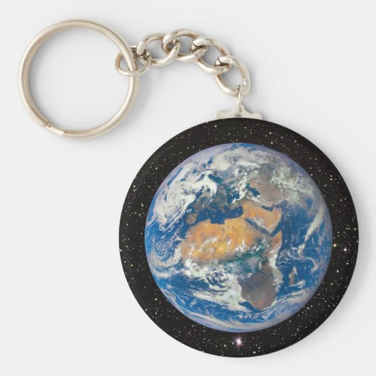 Planet Earth - De blauwe marmer (Europa en Afrika) Sleutelhanger (Voorkant)