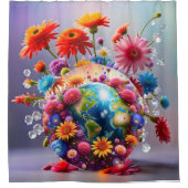 Planet Earth Douchegordijn (Voorkant)