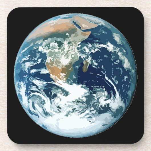 Planet Earth Drankjes Onderzetter (Voorkant)