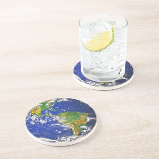 Planet Earth drink onderzetter (Zijkant)