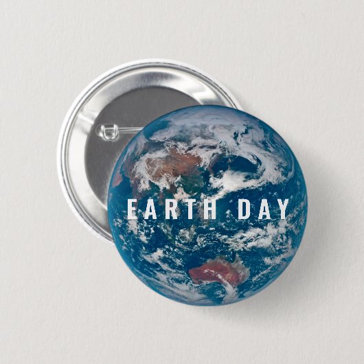 Planet Earth - Earth Day Badge Ronde Button 5,7 Cm (Voorkant /achterkant)