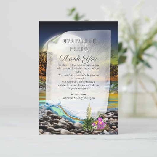 Planet Earth Element RSVP Kaartje (Staand voorkant)