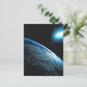Planet Earth en Star uit de ruimte Briefkaart (Staand voorkant)