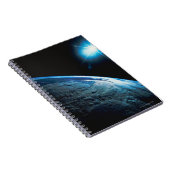 Planet Earth en Star uit de ruimte Notitieboek (Rechterzijde)
