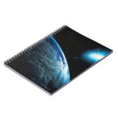 Planet Earth en Star uit de ruimte Notitieboek (Linkerzijde)