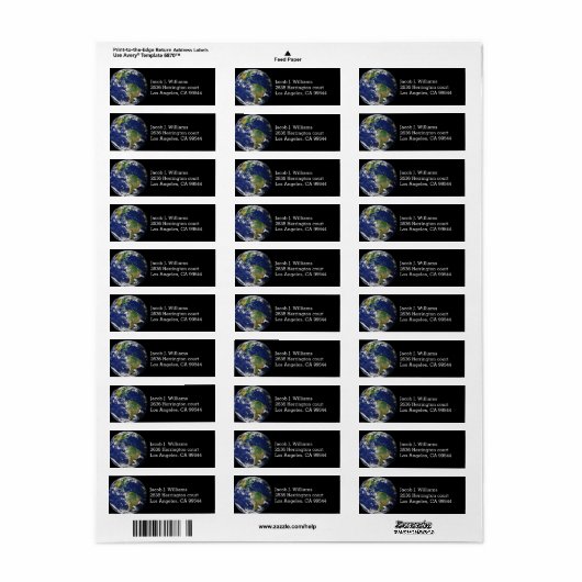 Planet Earth | Etiket (Full Sheet)