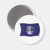 Planet Earth Flag Magnet (Voorkant / Achterkant)