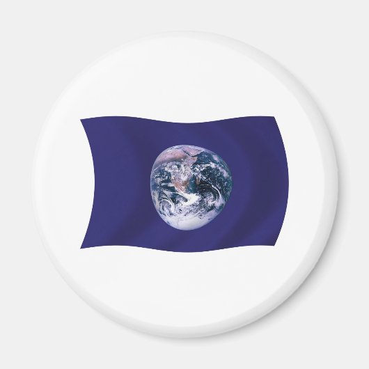 Planet Earth Flag Magnet (Voorkant)