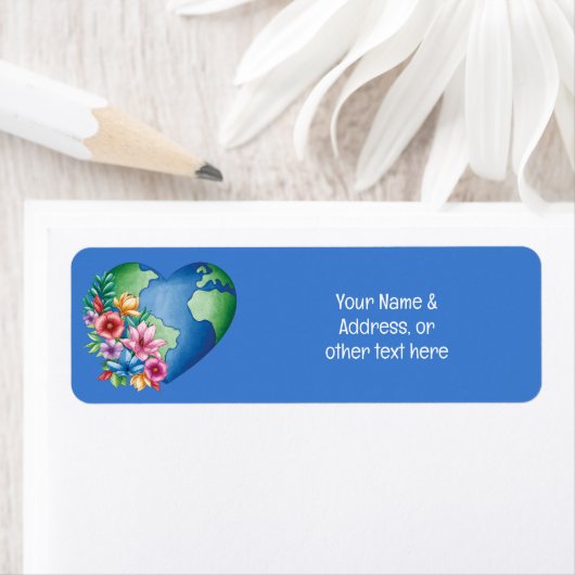 Planet Earth Heart Etiket (Insitu)