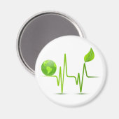 PLANET EARTH HEART MONITOR MAGNEET (Voorkant / Achterkant)