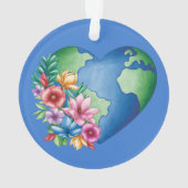 Planet Earth Heart Ornament (achterkant)