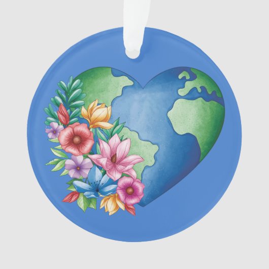 Planet Earth Heart Ornament (voorkant)