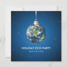 Planet Earth Holiday - uitnodiging voor kerstfeest